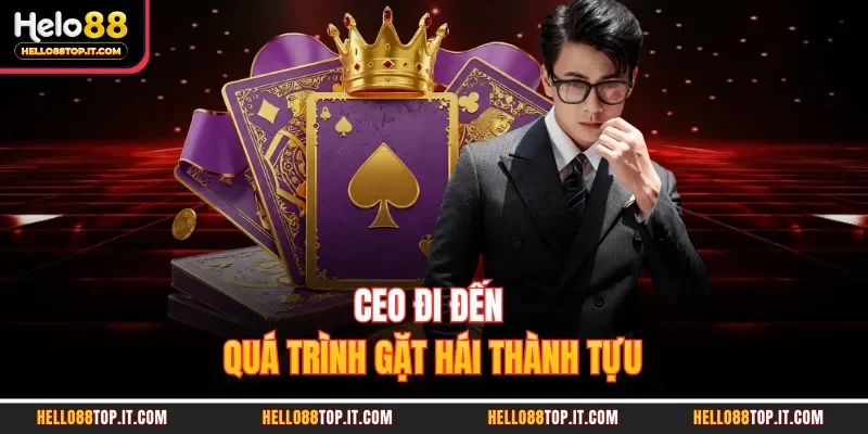 CEO đi đến quá trình gặt hái thành tựu